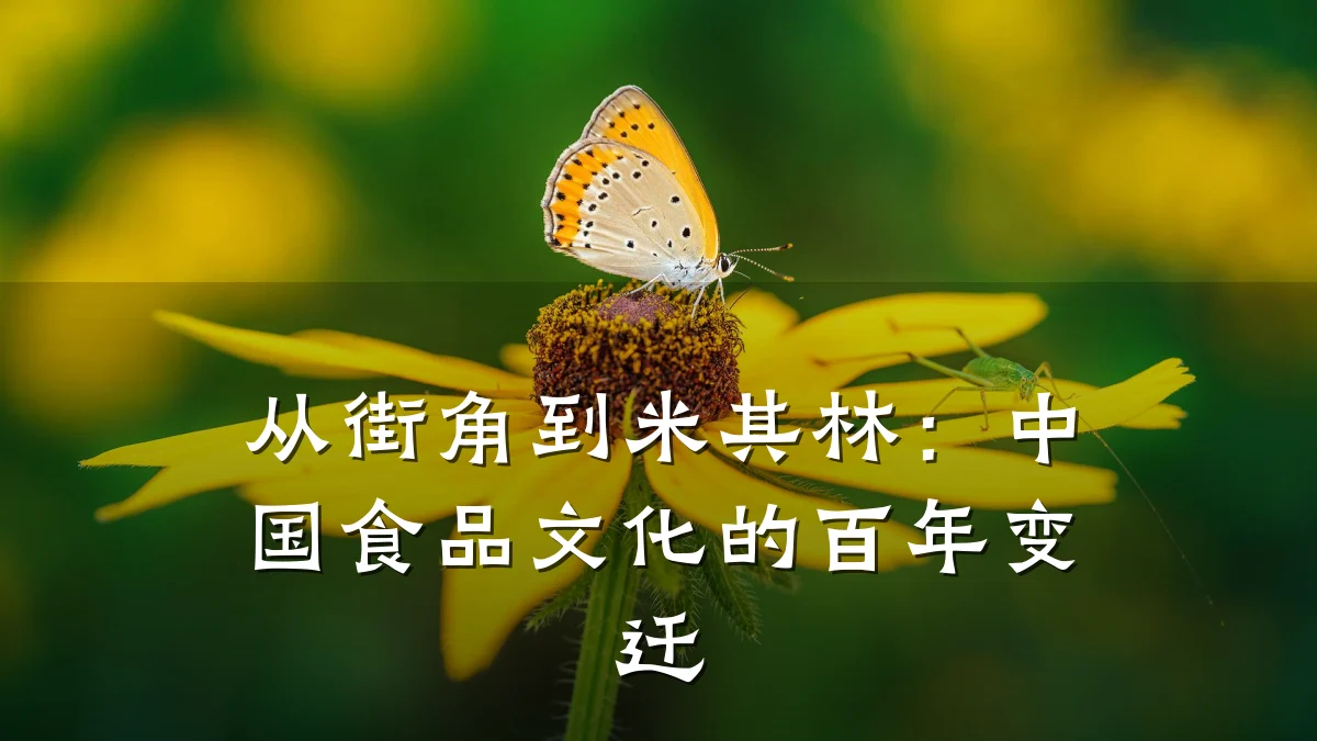 从街角到米其林:中国食品文化的百年变迁