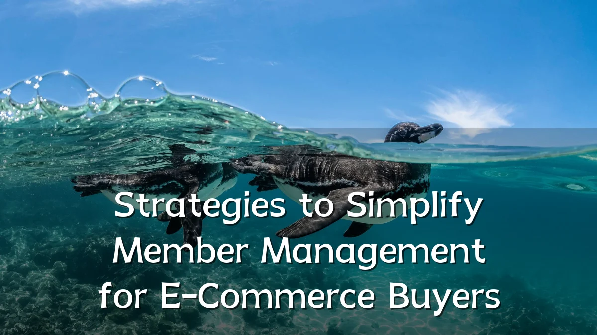 Strategies to Simplify Member Management for E-Commerce Buyers