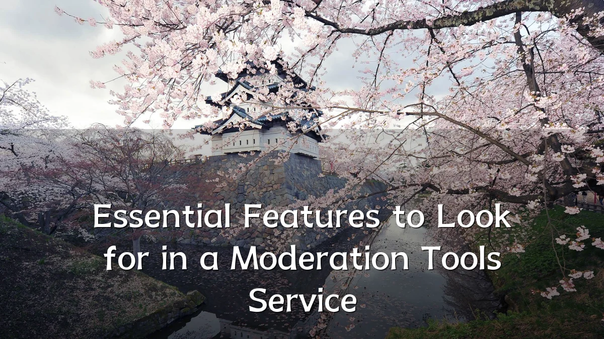 Essential Features to Look for in a Moderation Tools Service