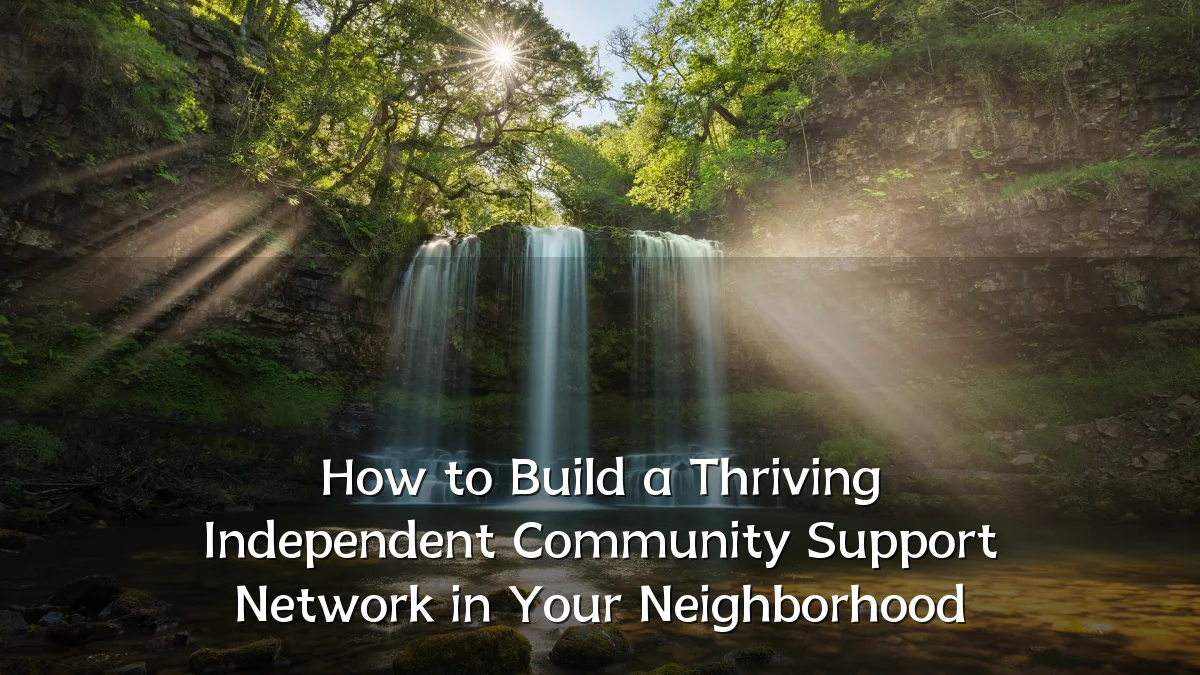 How to Build a Thriving Independent Community Support Network in Your Neighborhood