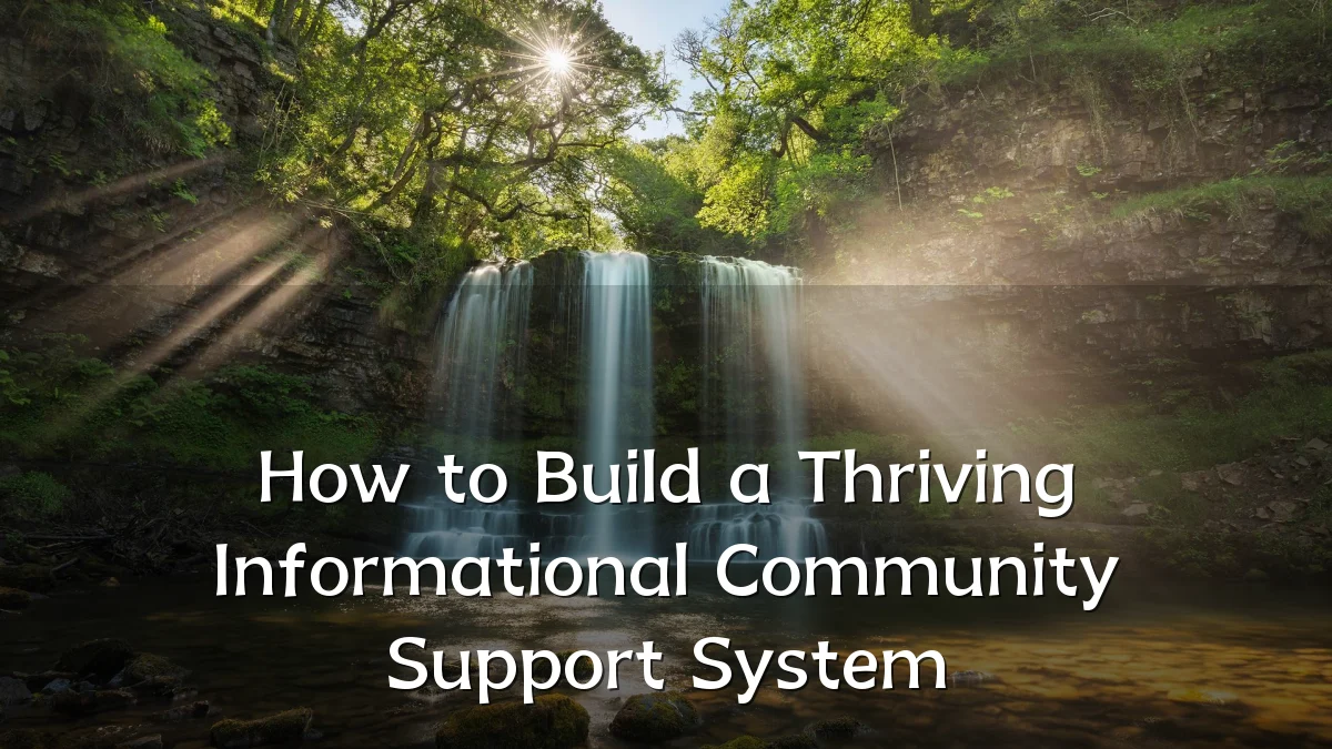 How to Build a Thriving Informational Community Support System