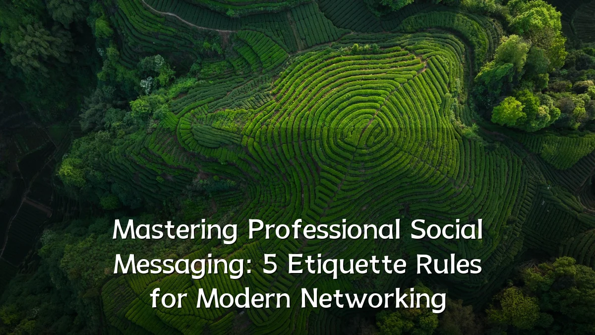 Mastering Professional Social Messaging: 5 Etiquette Rules for Modern Networking