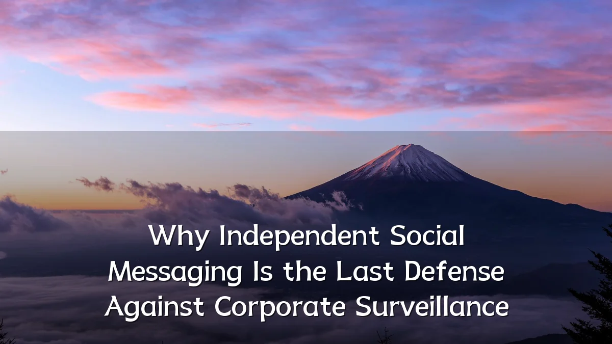 Why Independent Social Messaging Is the Last Defense Against Corporate Surveillance