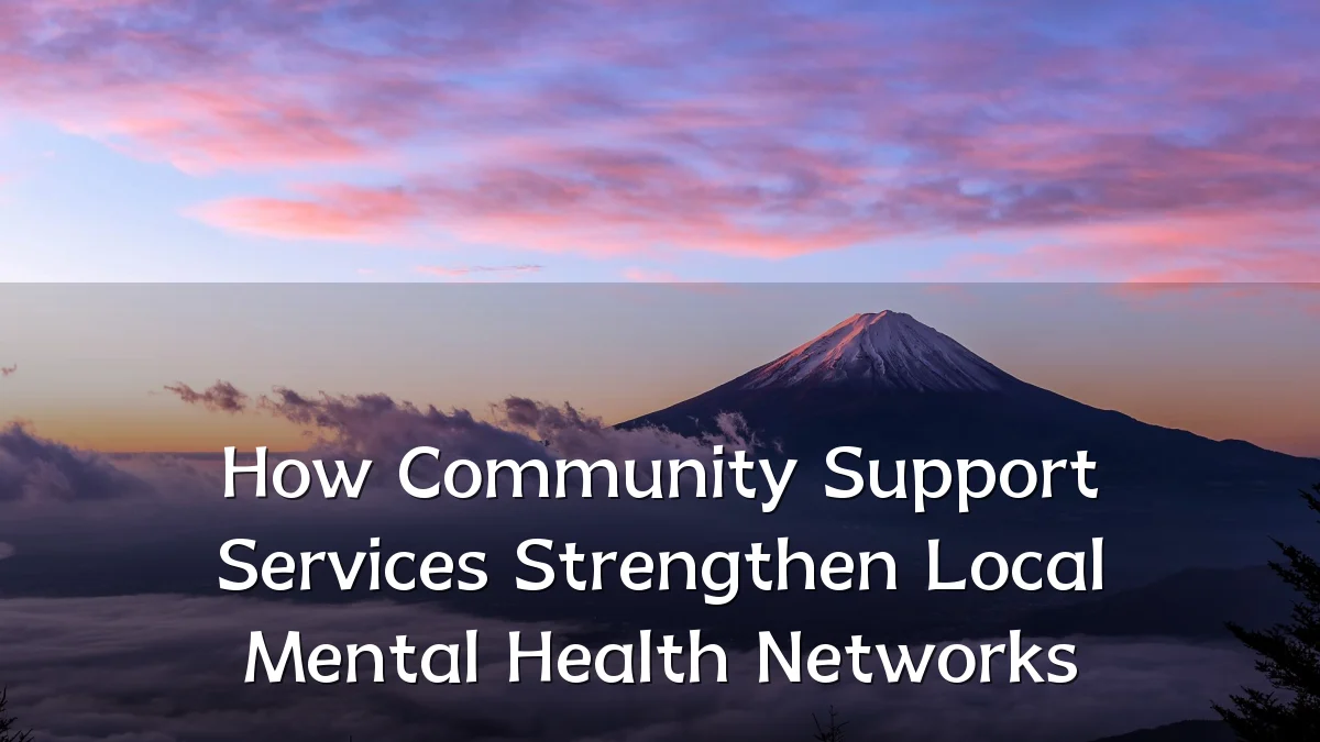 How Community Support Services Strengthen Local Mental Health Networks