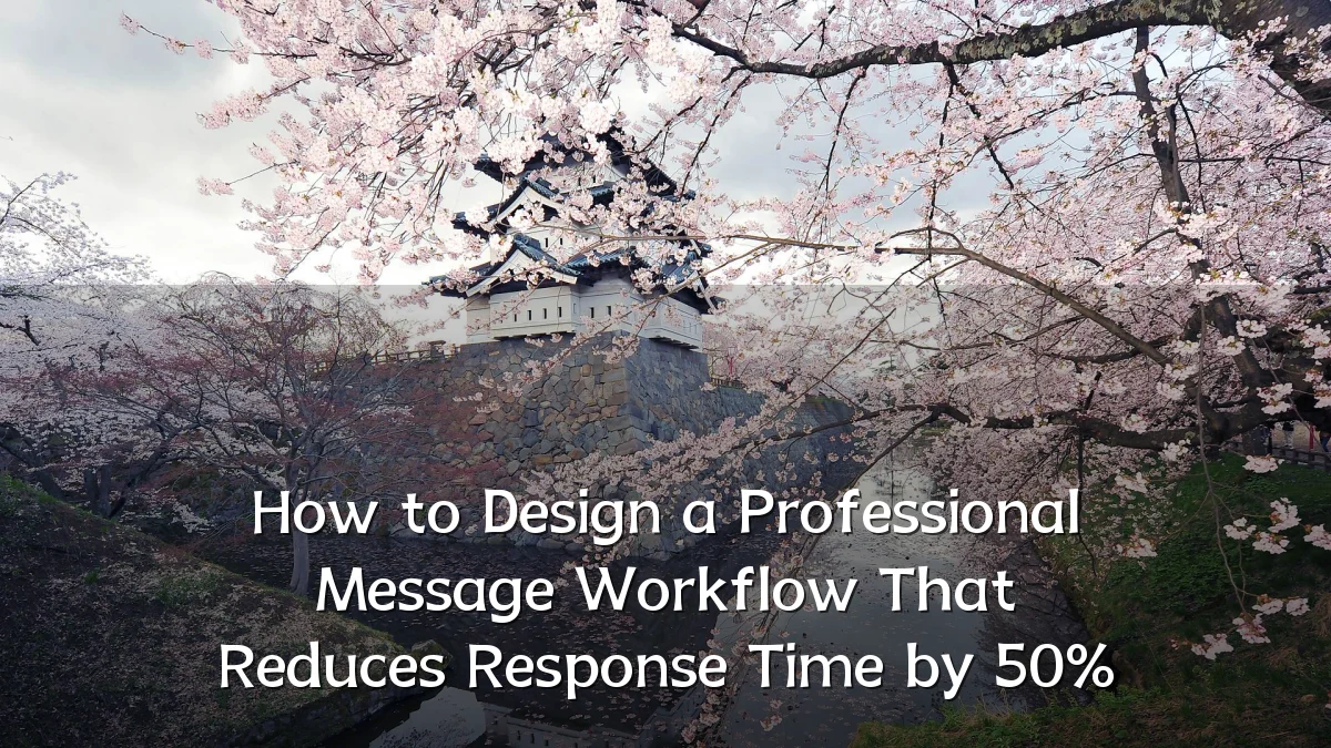 How to Design a Professional Message Workflow That Reduces Response Time by 50%